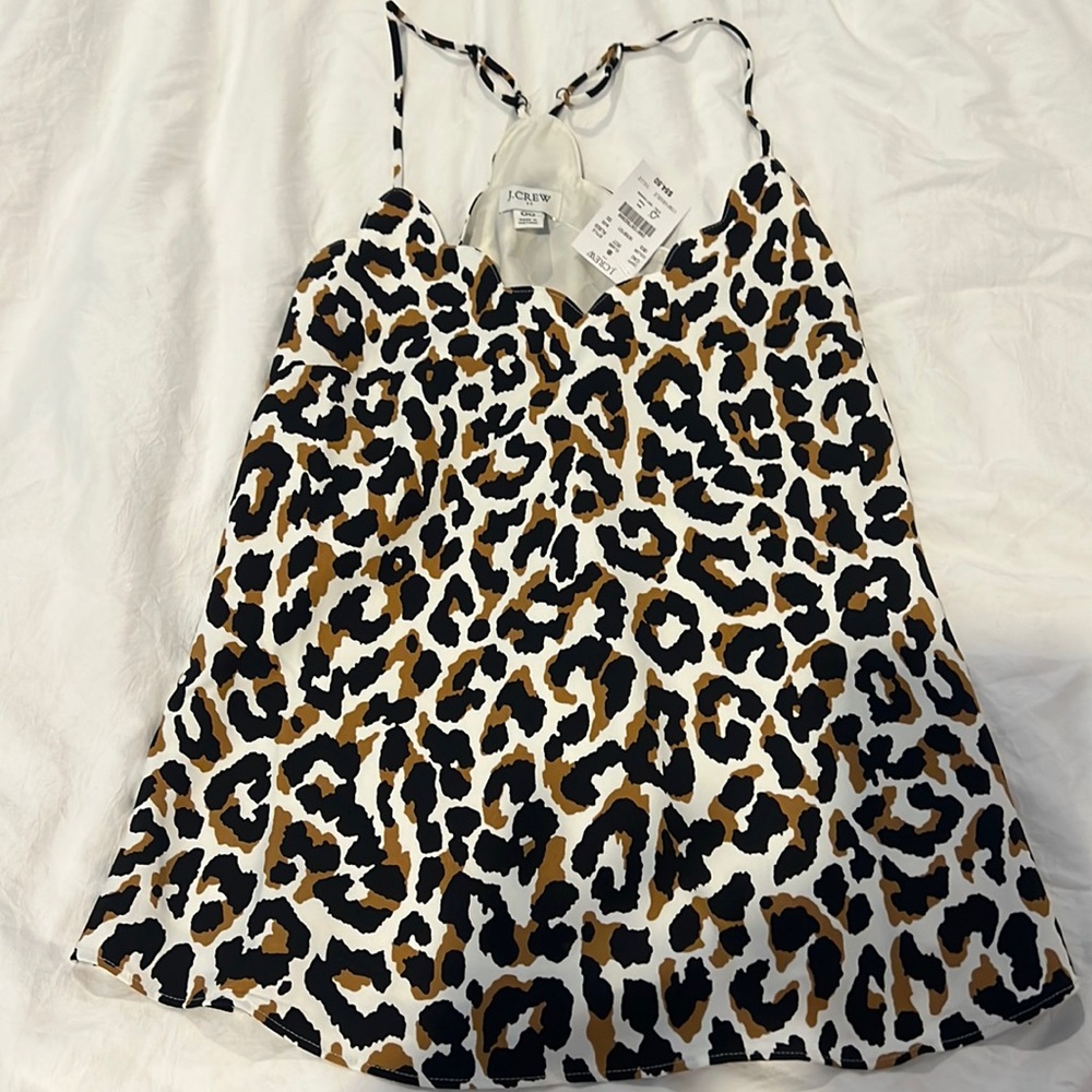 NWT jcrew cheetah tank size 00